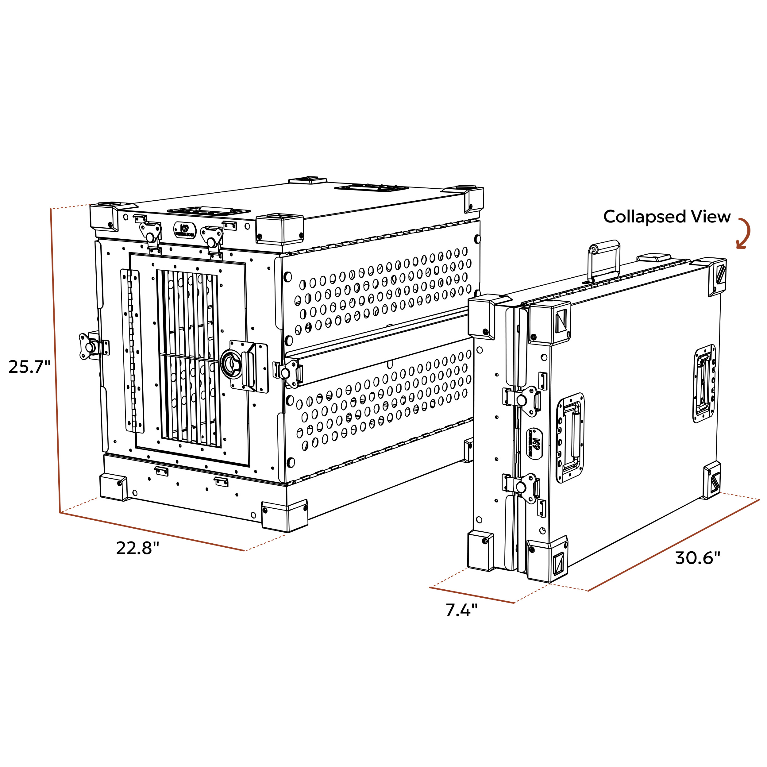 Small K9 Kennel Boss Crate